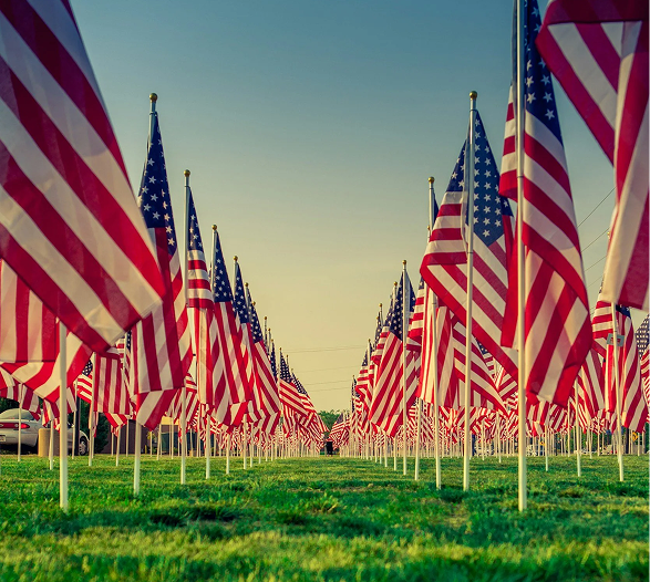Collection of American Flags